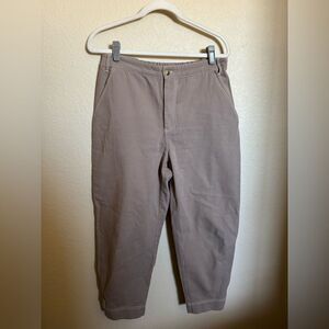 HarperSage Cotton Canvas Ballon Cargo Utility Pants Sz Large in Brown